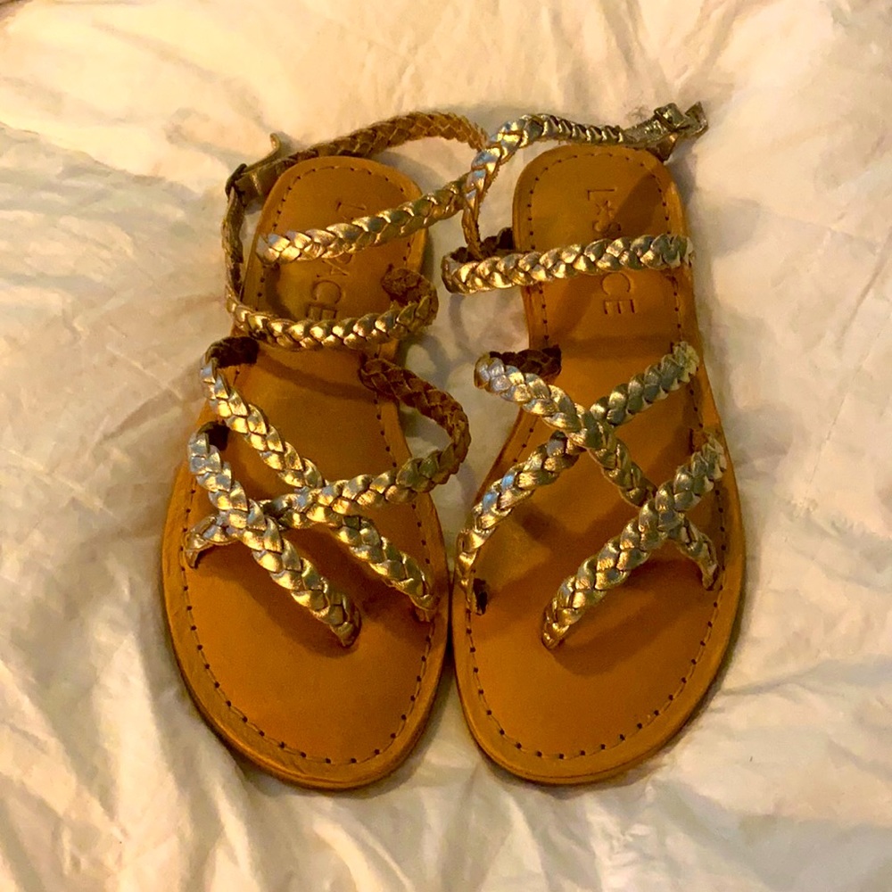 BRAND NEW- NBW- gold strap sandals